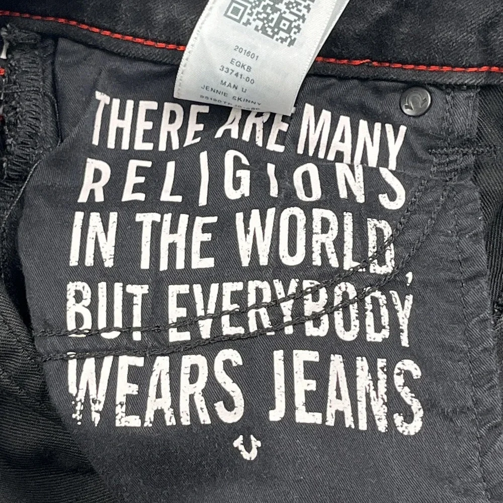 True Religion Jennie Skinny Jeans Womens 33 Manchester United Stretch Denim Pant